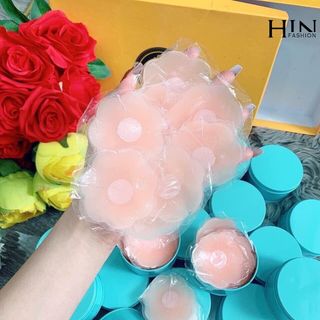 Hộp 10 Miếng Dán Ngực Silicon Siêu Dính, Dán Nhũ Hoa - Miếng Dán Ti (5 Cặp) A1912