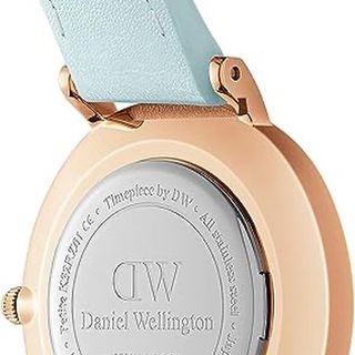 ĐỒNG HỒ NỮ CAO CẤP DANIEL W PETITE BLUEBELL  DÂY DA MẶT TRÒN XANH FULLBOX TEM