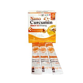 Gel Nano Curcumin Bách Vị Khang giảm acid dịch vị, giúp bảo vệ niêm mạc dạ dày hộp 20 gói