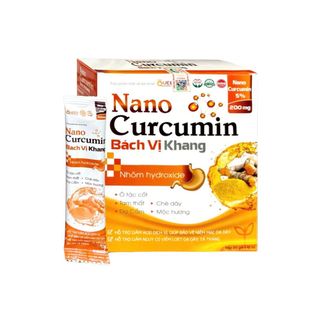 Gel Nano Curcumin Bách Vị Khang giảm acid dịch vị, giúp bảo vệ niêm mạc dạ dày hộp 20 gói