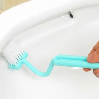 Bàn chải cong vệ sinh hình chữ V cán dài bàn chải vệ sinh góc toilet bồn rửa chén sàn nhà A1712