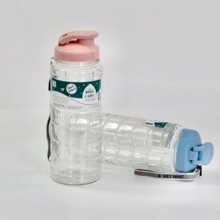 Bình Nước Học Sinh/ Sinh viên Caro Việt Nhật 900ml Hàng Việt Nam Chất Lượng Cao (0099) A1523