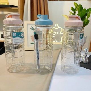 Bình Nước Học Sinh/ Sinh viên Caro Việt Nhật 900ml Hàng Việt Nam Chất Lượng Cao (0099) A1523