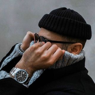 ĐỒNG HỒ NAM CAO CẤP DANIEL W ICONIC LINK AUTOMATIC DÂY THÉP BẠC MẶT ĐEN FULLBOX