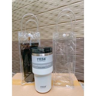 Túi Đựng Ly Giữ Nhiệt Trong Suốt Có Quai Xách tiện lợi bằng nhựa PVC 25x10x10cm A1443