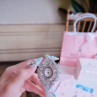 ĐỒNG HỒ NỮ CHÍNH HÃNG BRIDE TALK ĐÍNH ĐÁ SWAROSKI ÔM TAY FULLBOX