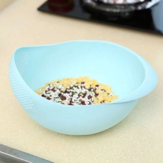 Dụng cụ rửa vo gạo đa năng nhà bếp giỏ rửa rau củ thoát nước rửa rây vo gạo bằng nhựa đa năng A1652