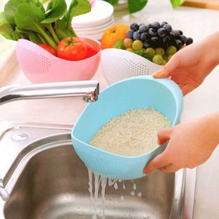 Dụng cụ rửa vo gạo đa năng nhà bếp giỏ rửa rau củ thoát nước rửa rây vo gạo bằng nhựa đa năng A1652
