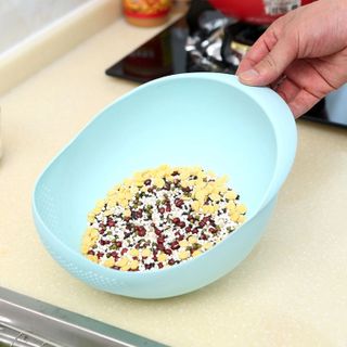 Dụng cụ rửa vo gạo đa năng nhà bếp giỏ rửa rau củ thoát nước rửa rây vo gạo bằng nhựa đa năng A1652