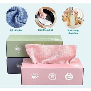 Hộp 20 Khăn Vải Không Dệt Lau Bếp Đa Năng Dạng Rút Siêu Thấm Nước A1671