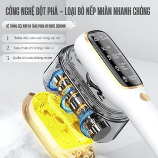 Bàn Ủi Hơi Nước TEKYOMI ST-01M 1200W – Bàn Ủi Cầm Tay Thông Minh, Diệt Khuẩn, Khử Mùi