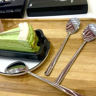 Hộp 5 Thìa Inox Cán Dài Cao Cấp, Set 5 Muỗng Inox A1761