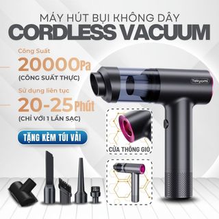 Máy Hút Bụi Cầm Tay Mini TEKYOMI EG-122 – Lực Hút 20.000Pa