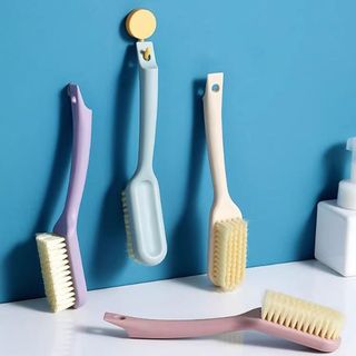 Bàn chải giày lông mềm cán dài bàn chải phòng tắm chà rửa giặt quần áo vệ sinh đa năng A1653