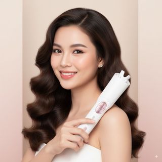 Máy Uốn Tóc Không Dây TEKYOMI MT-01 | Ceramic Bảo Vệ Tóc, Pin 5000mAh, Sạc Type-C