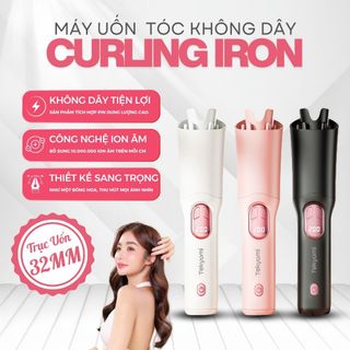 Máy Uốn Tóc Không Dây TEKYOMI MT-01 | Ceramic Bảo Vệ Tóc, Pin 5000mAh, Sạc Type-C