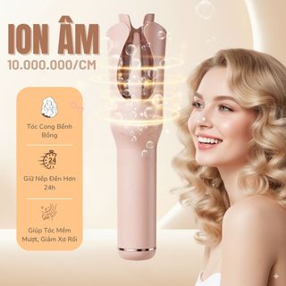Máy Uốn Tóc Không Dây TEKYOMI MT-01 | Ceramic Bảo Vệ Tóc, Pin 5000mAh, Sạc Type-C