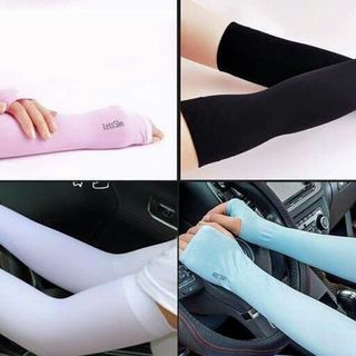 Găng Tay Chống Nắng Xỏ Ngón Let's Slim Aqua-X Nhập Khẩu Hàn Quốc A1814