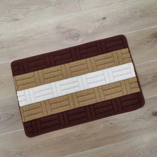 Thảm Lau Chân Kẻ Sọc Siêu Thấm Nước Chống Trượt Để Phòng Tắm, Phòng Khách - Kích Thước 40x60CM A1771