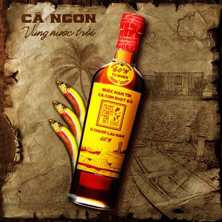 [Tặng Kiết Thành và Sốt muối chấm] Combo Tôm 45N 500ml và Cá Cơm Ruột Đỏ 60N 500ml Nước mắm Tĩn