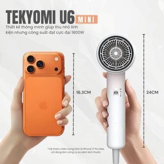 Máy sấy tóc mini TEKYOMI U6 1800W
