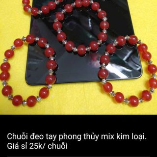 Vòng đeo tay nữ mẫu mới màu đỏ mix nha hàng đẹp hơn hình nha