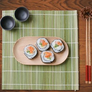 Dụng cụ làm sushi cơm cuộn hàn quốc rèm tre cuốn sushi rong biển cuộn cơm A1751