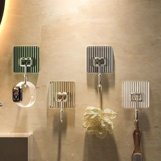 Móc Dán Tường Phơi Quần Áo Mắc Áo Treo Đồ, Móc Chịu Lực Bản Lớn Móc Inox Siêu Dính A1624