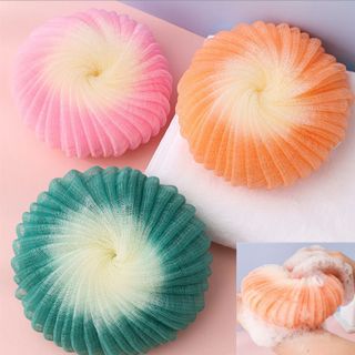 Bông Tắm Tạo Bọt Hình Xoăn Ốc Mềm Mại Siêu Mịn, Bông Tắm Rửa Tẩy Tế Bào Chết Làm Sạch Da A1554