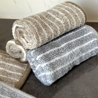 Khăn lau bát đĩa khăn lau bếp sọc than tre 30x30 có viền bo,khăn lau tay làm bằng vải sợi 2 mặt A1451