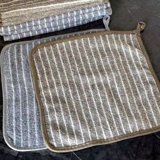 Khăn lau bát đĩa khăn lau bếp sọc than tre 30x30 có viền bo,khăn lau tay làm bằng vải sợi 2 mặt A1451