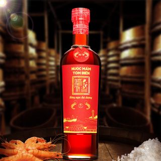 [Tặng Kiết Thành và Sốt muối chấm] Combo Tôm 45N 500ml và Cá Cơm Ruột Đỏ 60N 500ml Nước mắm Tĩn