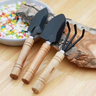 Bộ Cụng Cụ 3 Món Trồng Cây Cảnh, Cuốc Cào Xẻng Làm Vườn Trồng Rau Sạch Tại Nhà A1841