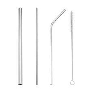 Bộ 3 Ống Hút Inox Kèm Cọ Rửa Vệ Sinh Có Túi Đựng Dây Rút Canvas A2042