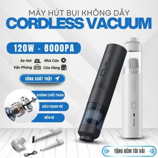 Máy Hút Bụi Cầm Tay TEKYOMI EG-121 – Công Suất 120W, Lực Hút 8000Pa