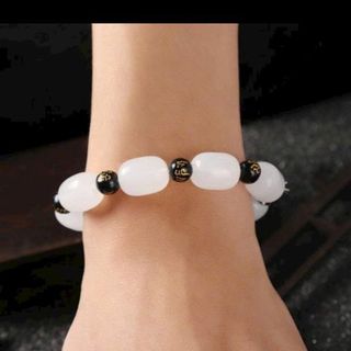 Chuỗi đeo tay trắng mix hạt vòng đeo thạch anh đẹp