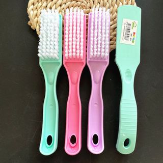 Bàn chải đánh giày cán cong lớn cán dài Bàn chải đánh giày lông trắng đa năng A1611