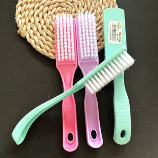 Bàn chải đánh giày cán cong lớn cán dài Bàn chải đánh giày lông trắng đa năng A1611