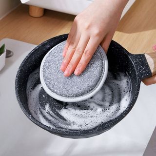 Miếng Giẻ Rửa Bát Sợi Kim Loại, Miếng Bọt Biển Cọ Rửa Xoong Nồi Chống Xước Chén Dĩa A1632