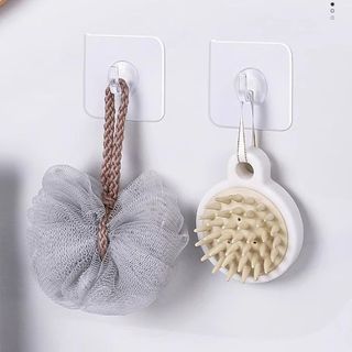 Móc dán treo tường trong suốt treo quần áo vật dụng, móc dán tường không đục lỗ cho cửa nhà bếp phòng tắm A1723