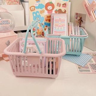 Giỏ Xách Đựng Đồ 2 Quai Mini Decor Giỏ Trang Trí Đựng Vật Dụng Cute A1661