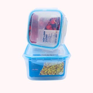 Bộ 3 Hộp Đựng Thực Phẩm Hình Vuông Việt Nhật, Hộp Nhựa Đựng Thức Ăn Bỏ Tủ lạnh ( 6537) A1662