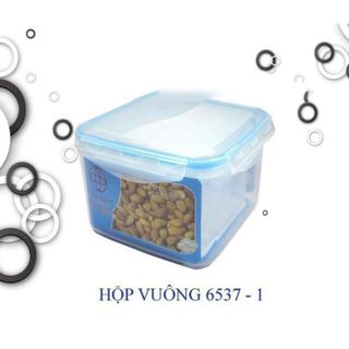 Bộ 3 Hộp Đựng Thực Phẩm Hình Vuông Việt Nhật, Hộp Nhựa Đựng Thức Ăn Bỏ Tủ lạnh ( 6537) A1662