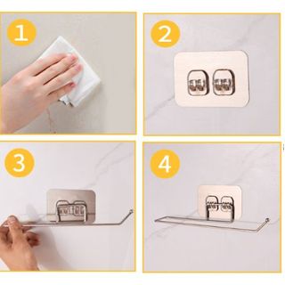 Giá Móc Treo Cuộn Giấy Nhà Bếp Giấy Vệ Sinh Treo Khăn A1922