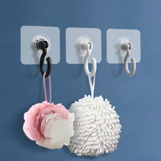 Móc dán tường xoay trần nhà móc treo chìa khóa dán tường nhà bếp và phòng tắm tiết kiệm không gian A1741