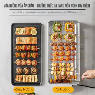 Bếp Nướng Điện Không Khói 2 Tầng Tekyomi DKS-321 – Công Suất 1500W