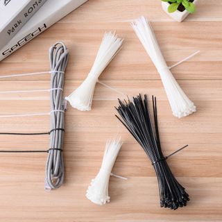 Dây Rút Nhựa Đen Trắng Bọc 100 Dây A1842