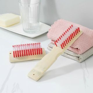 Bàn chải đánh giày bằng tre tự nhiên, lông cứng, bàn chải đánh giày, bàn chải thảm giặt đồ A1612