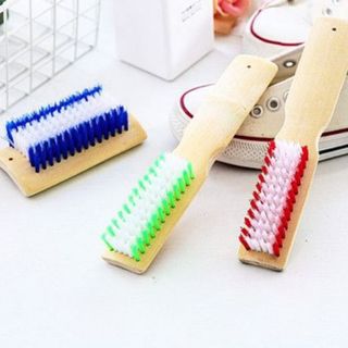 Bàn chải đánh giày bằng tre tự nhiên, lông cứng, bàn chải đánh giày, bàn chải thảm giặt đồ A1612