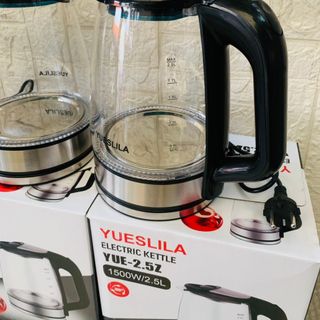 ẤM SIÊU TỐC THUỶ TINH 2,5L YUESLILA YUE-2,5Z